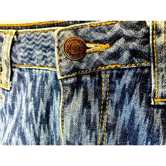 Vintage Sass & Bide Mojo-Kiko Women's Zigzag Patterned Stretch Denim Size 25 - Picture 5 of 9